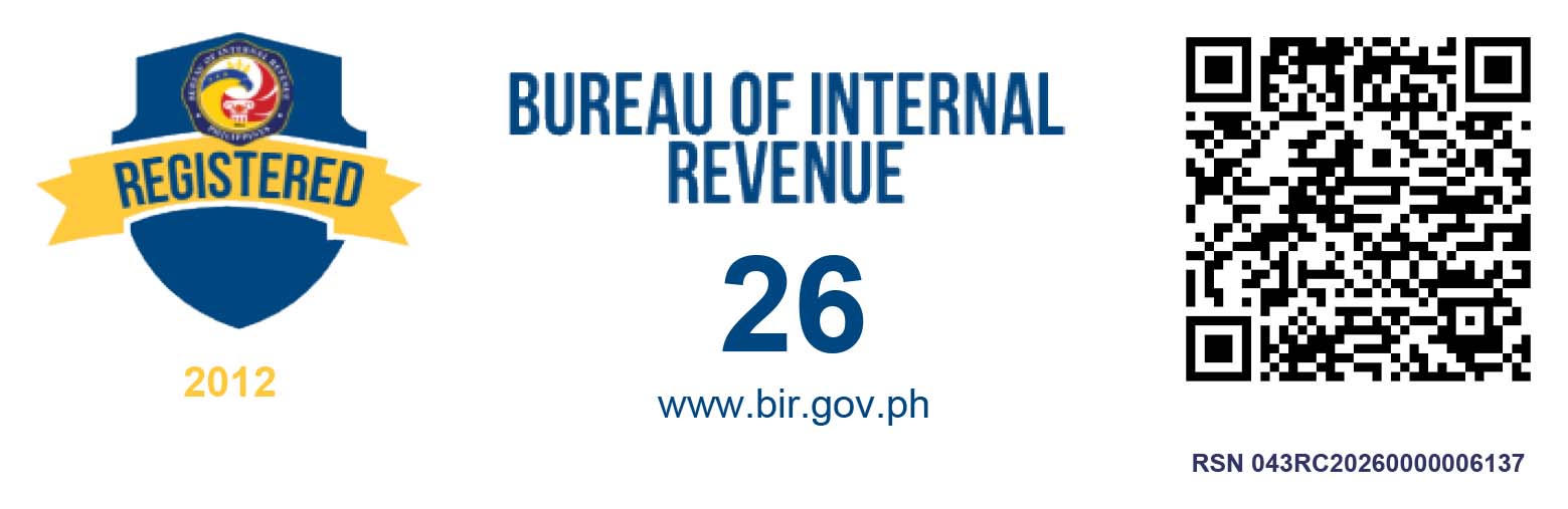 Bureau of Internal Revenue Registered 2026 - RSN 043RC20260000006137